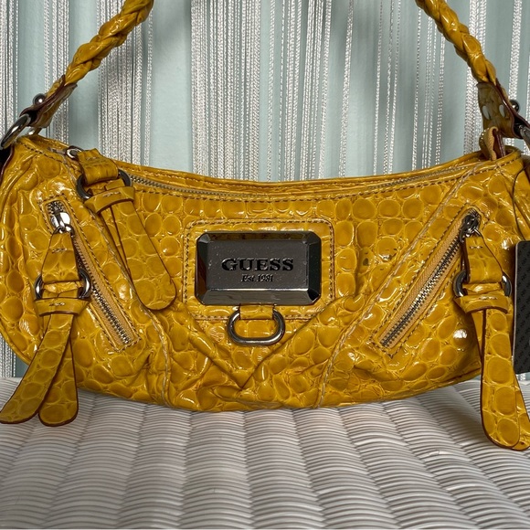 Yellow Guess Shoulder Bag NWT - Picture 3 of 17